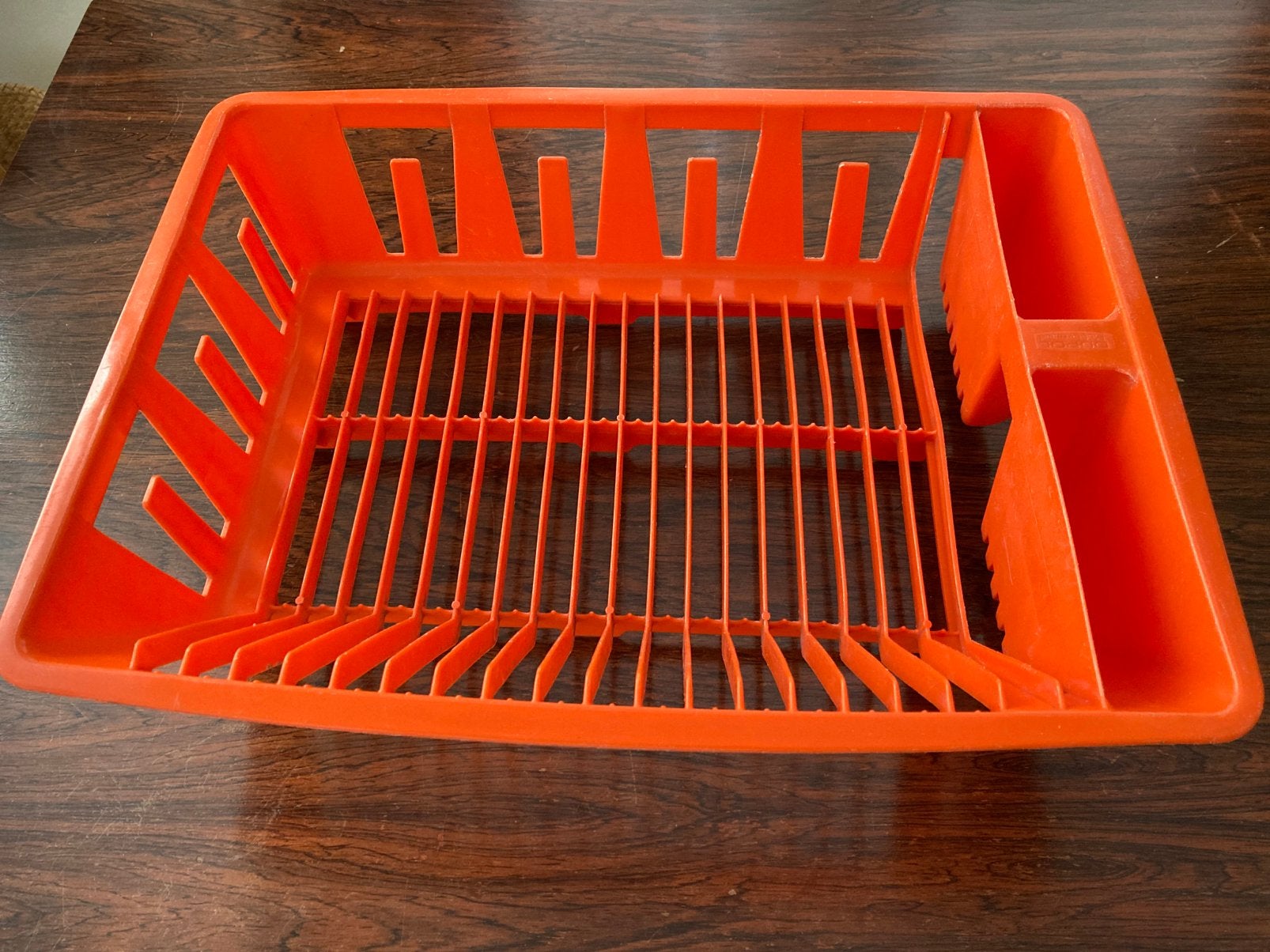 Vintage oranje afdruiprek.groot, Ophalen of Verzenden, Gebruikt
