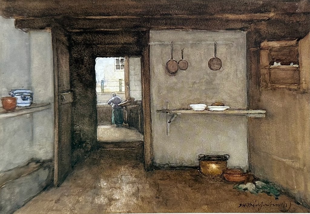 00363  JAN WEISSENBRUCH ~ Het binnenhuis (1888), Verzenden, 1980 tot heden, Ongelopen, Overige thema's