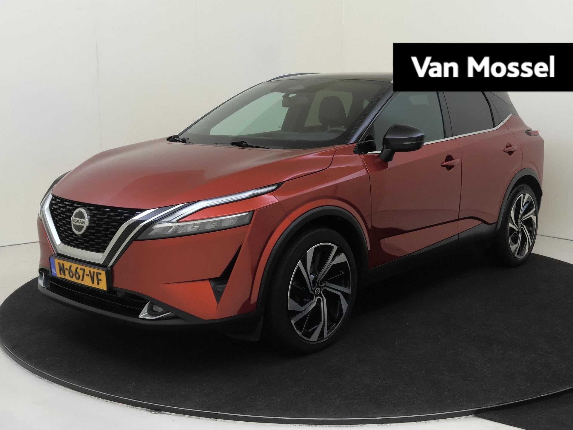 Nissan Qashqai 1.3 MHEV Xtronic Tekna Plus | Stoel, stuur en, Auto's, Nissan, Euro 6, Qashqai, Onderhoudsboekje, 725 kg