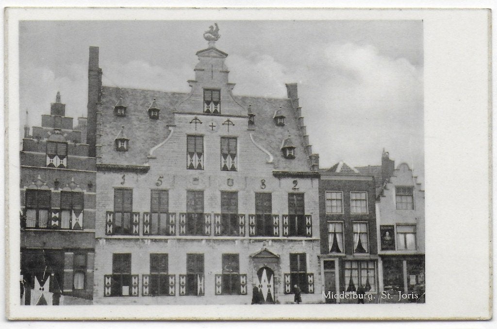 Middelburg St Joris Oude Ongelopen Ansichtkaart ( B4075, Ophalen of Verzenden, 1940 tot 1960, Ongelopen, Zeeland
