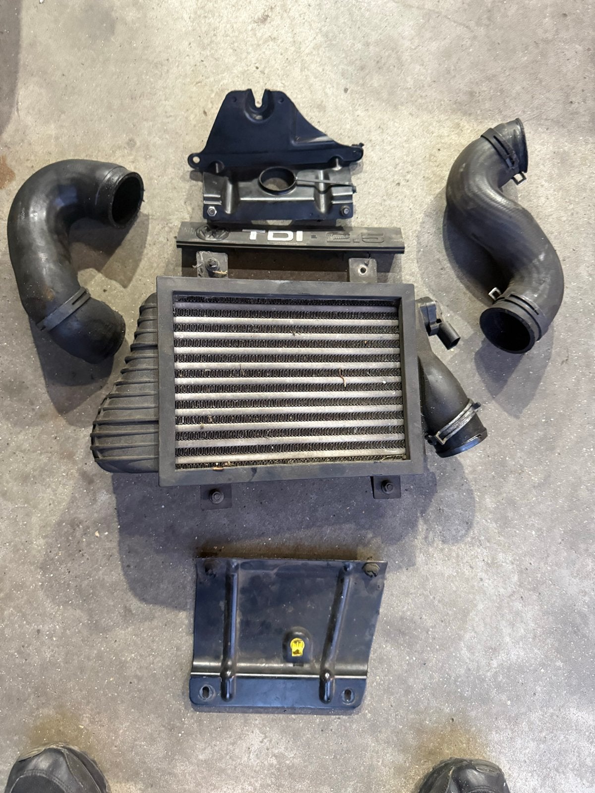 Intercooler set VW t4 2,5 tdi (102 pk) nieuw type, Ophalen of Verzenden, Gebruikt, Volkswagen
