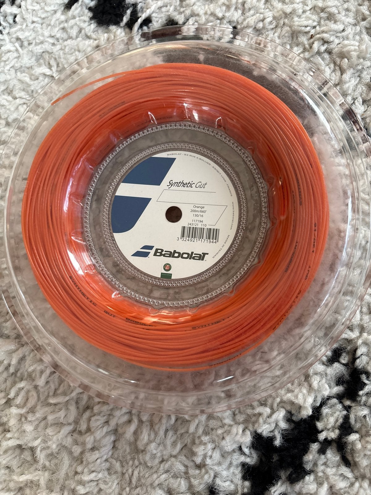 Babolat Synthetic Gut 1.30/16 Orange - Snaar (deels), Ophalen, Gebruikt, Grip of Snaar, Babolat