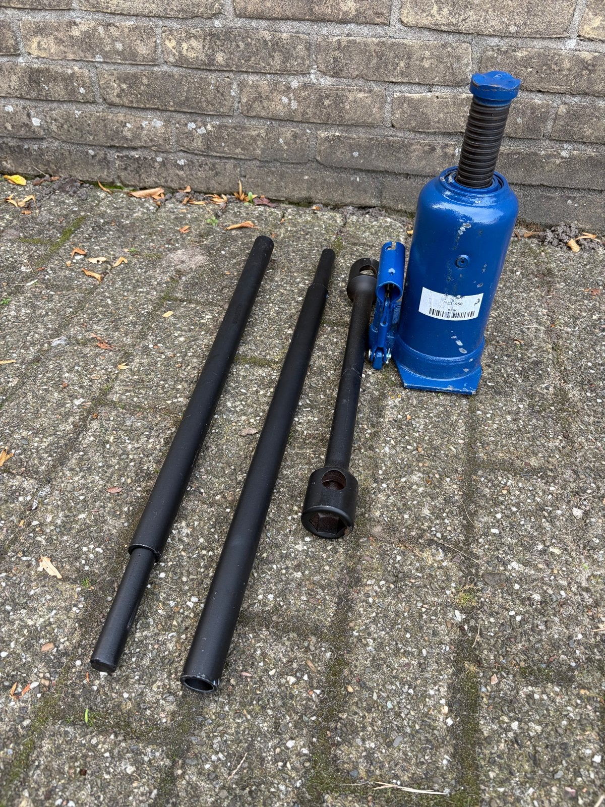 15T Potkrik met Wielsleutel (Maat 30-32), Ophalen of Verzenden, Gebruikt, Hydraulisch, Potkrik