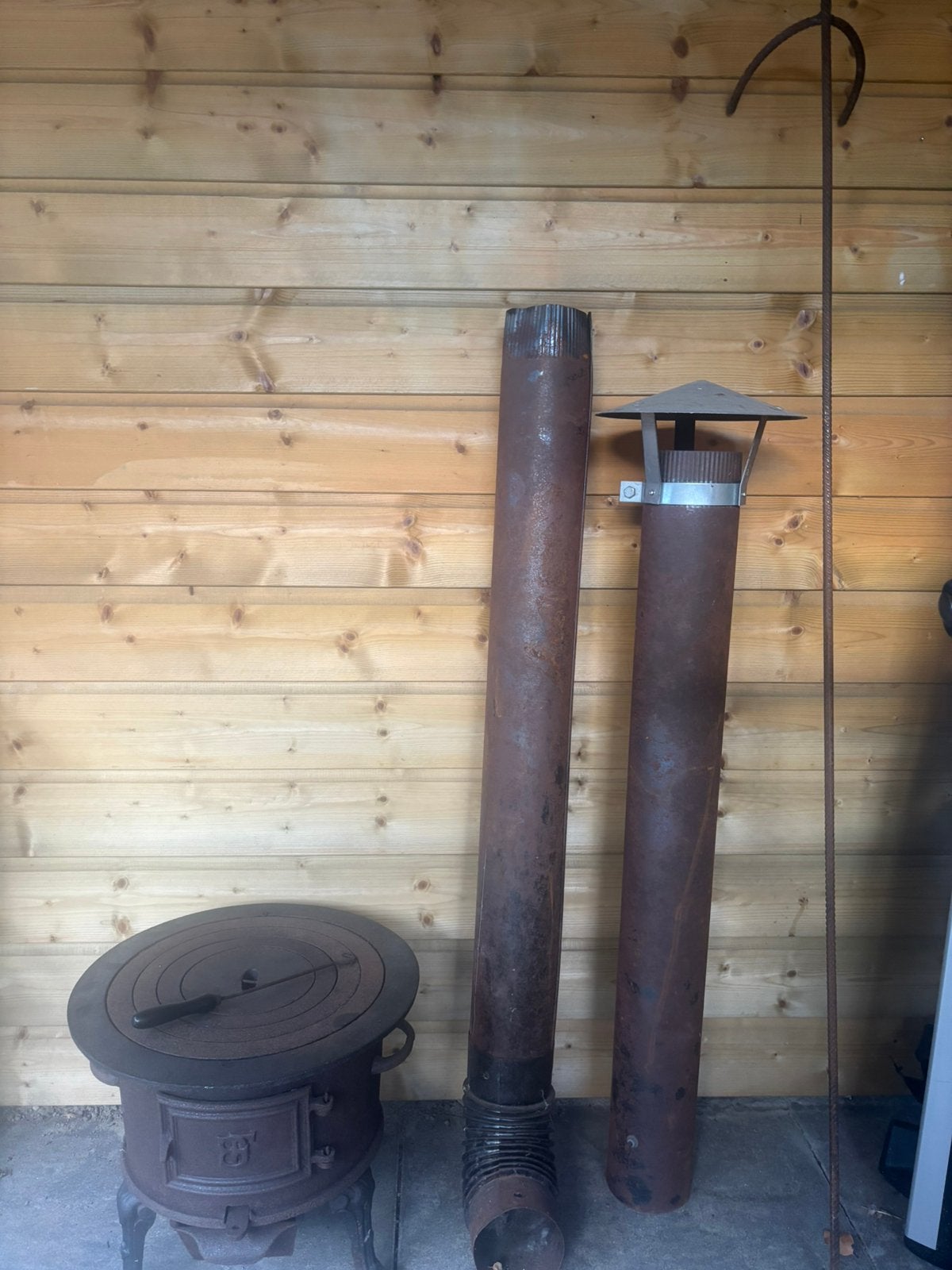 Vuurduvel / Potkachel, Huis en Inrichting, Kachels, Ophalen, Potkachel, Gebruikt, Vrijstaand