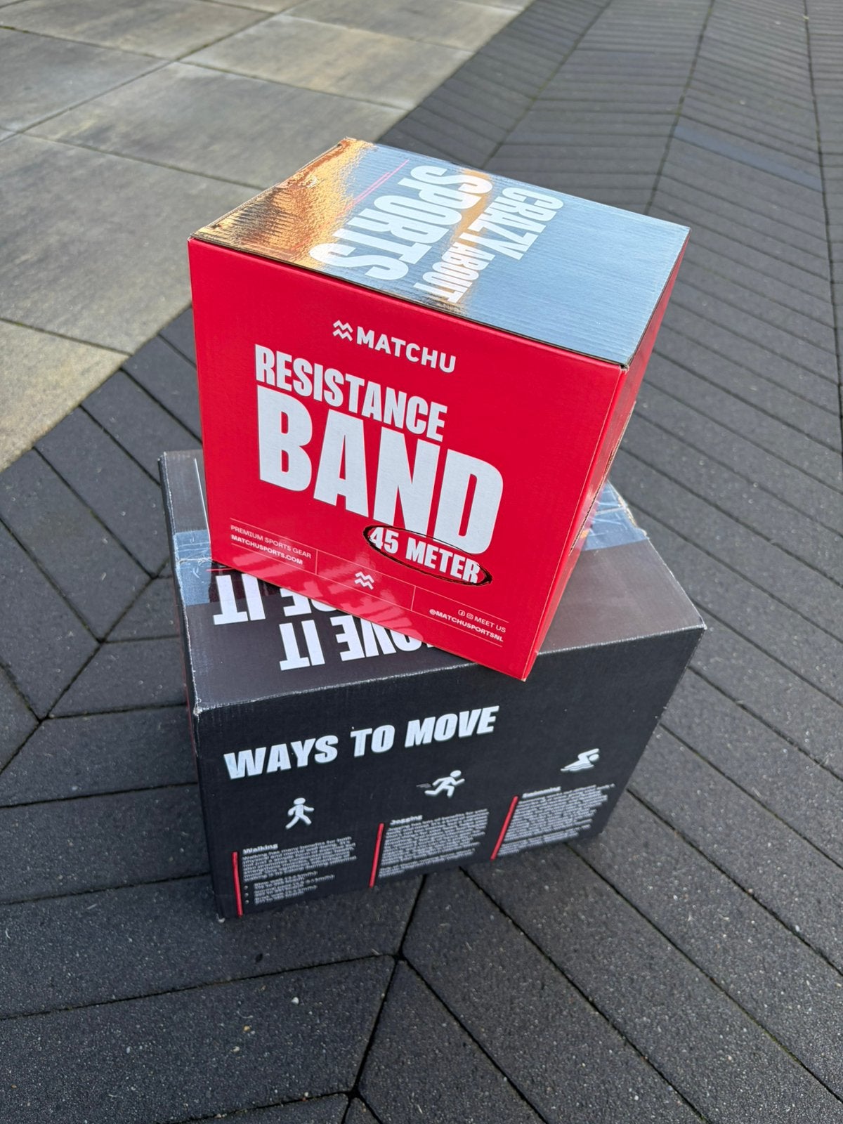 Weerstandband 45 meter x 14 cm breed Machu sports, Sport en Fitness, Fitnessmaterialen, Ophalen, Nieuw, Benen, Weerstandband