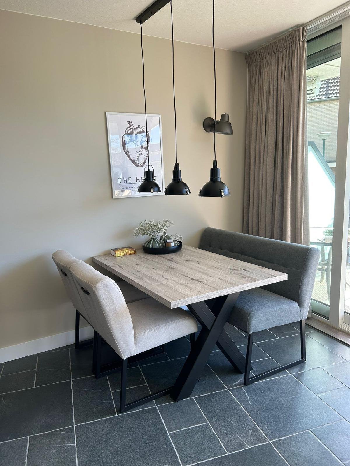 Landelijke Eettafel 140/90, Huis en Inrichting, Ophalen, 100 tot 150 cm, 50 tot 100 cm, Zo goed als nieuw