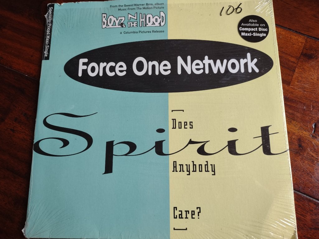 Maxi single - Force One Network - Spirit (Does anybody Care), Ophalen of Verzenden, Zo goed als nieuw, Hiphop en Rap