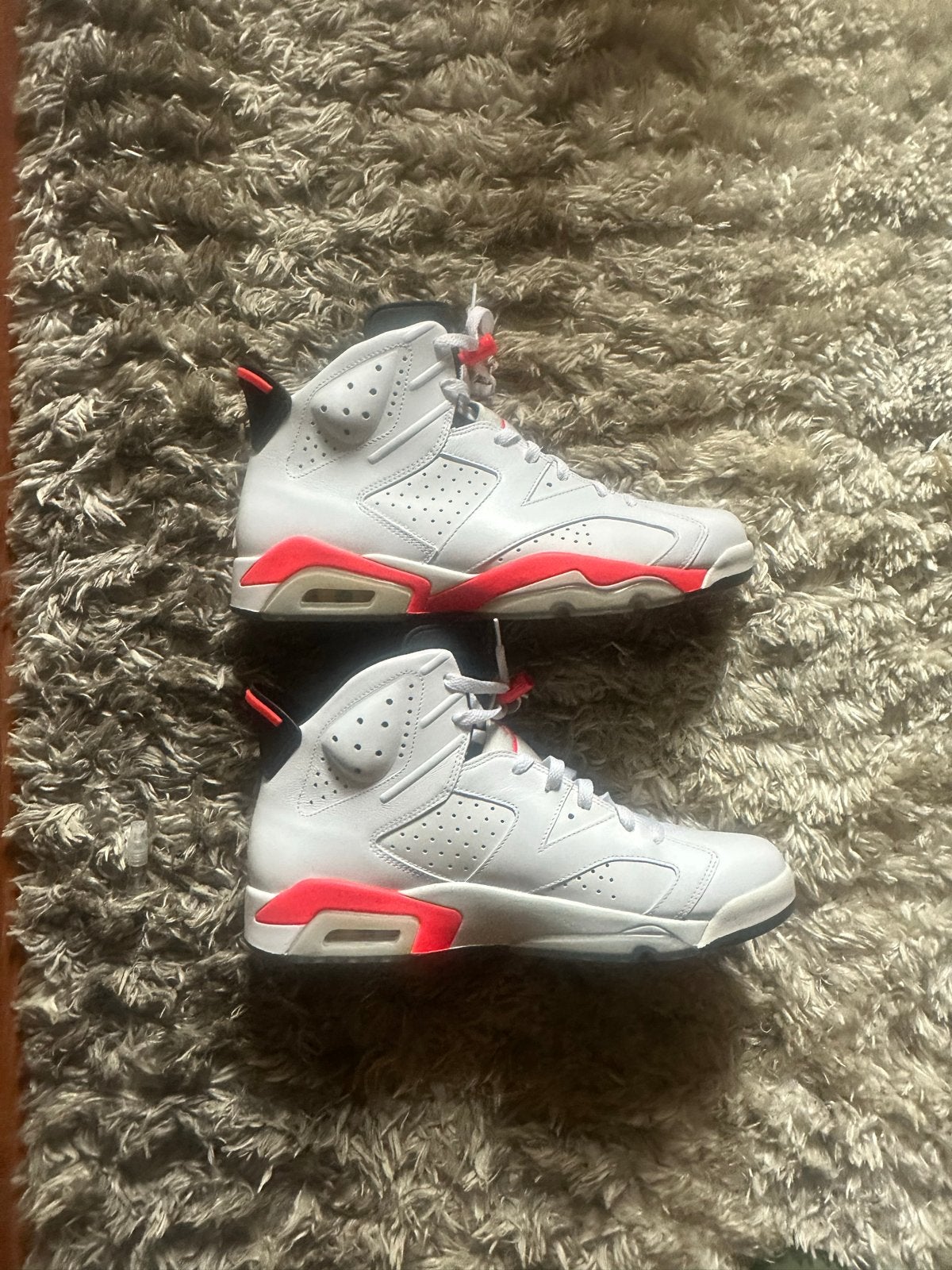 Nike Air Jordan 6 Retro Infrared White, Kleding | Heren, Schoenen, Ophalen of Verzenden, Gedragen, Wit, Sneakers of Gympen