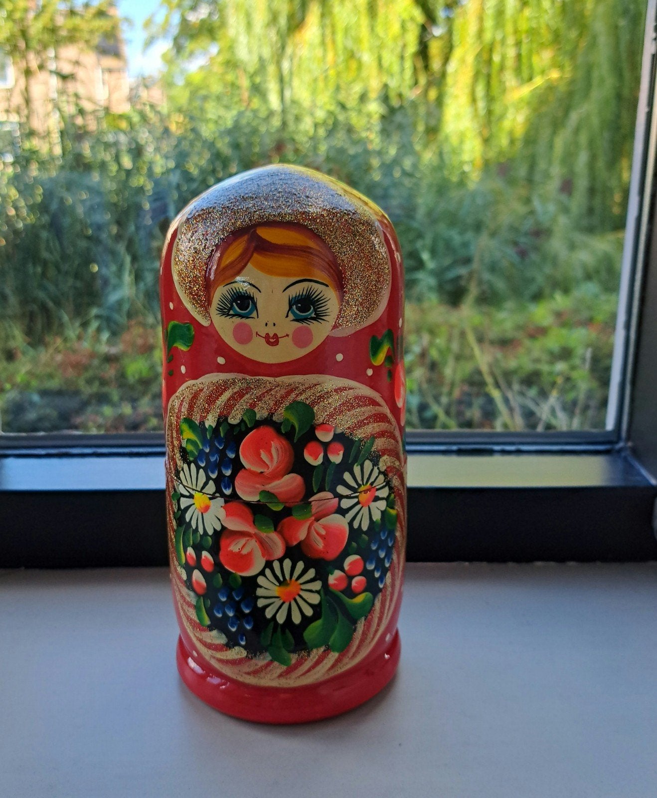 Traditionele houten Maroesjka pop 7-delig, Verzamelen, Ophalen of Verzenden, Zo goed als nieuw