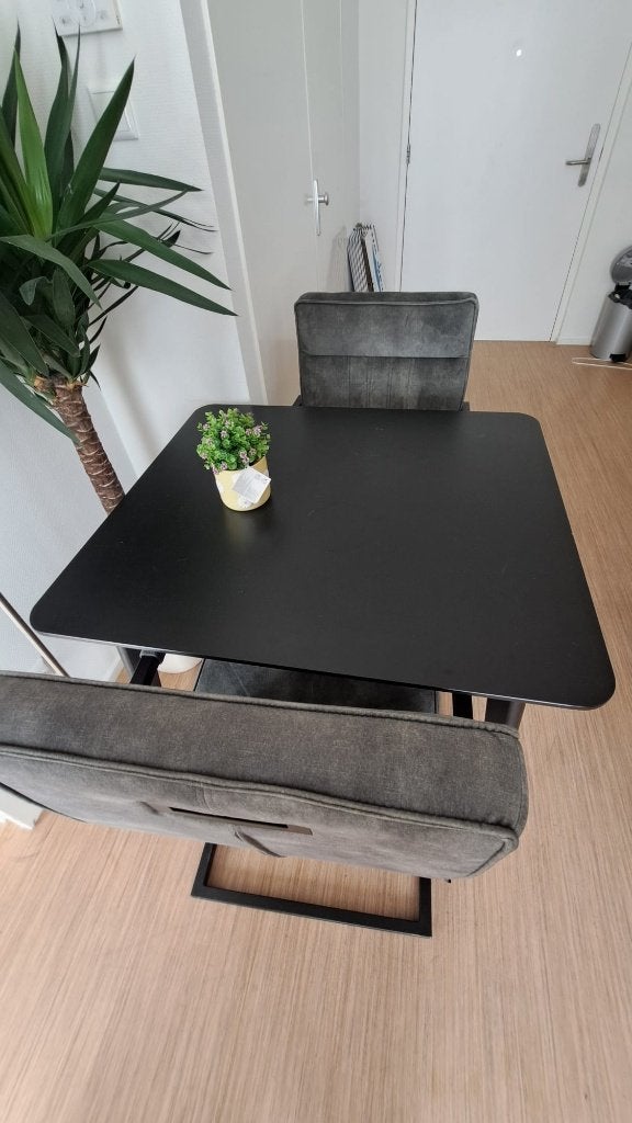 2 persoons eettafel Ikea Lisabo 78x88cm, Ophalen, 50 tot 100 cm, Vierkant, Tot twee personen