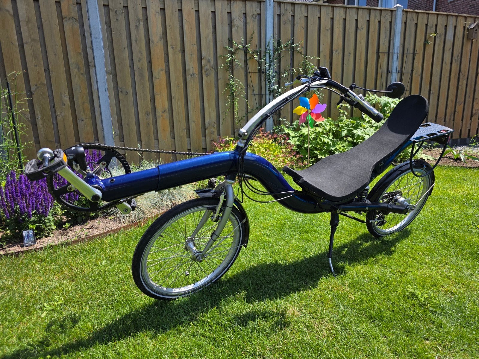 Comfortabele ligfiets Alligt Kruiser donkerblauw, Fietsen en Brommers, Trommelrem, Ophalen, Overige merken, Zo goed als nieuw
