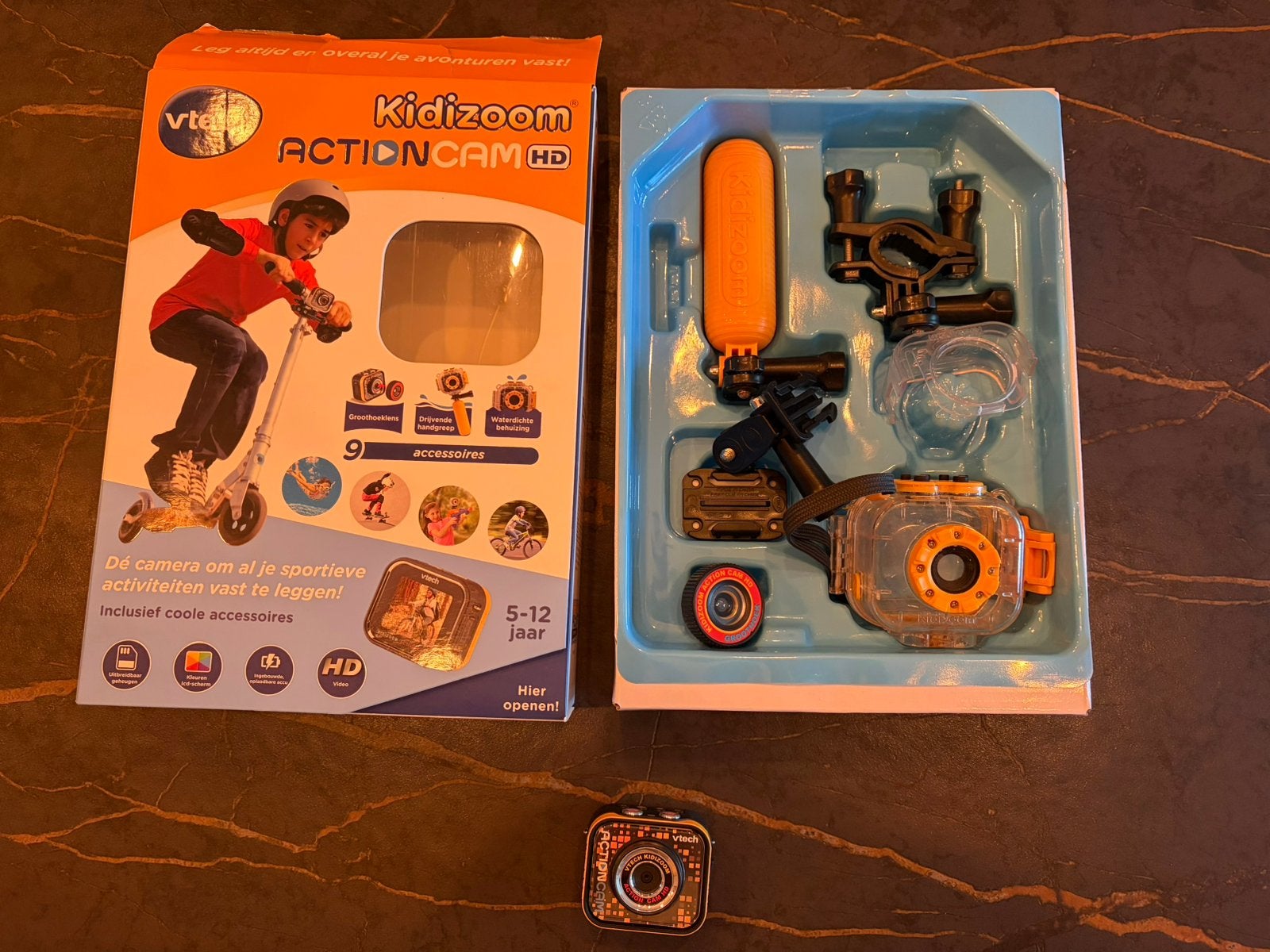 V-tech kidizoom action cam HD, Ophalen, Zo goed als nieuw, 6 jaar of ouder