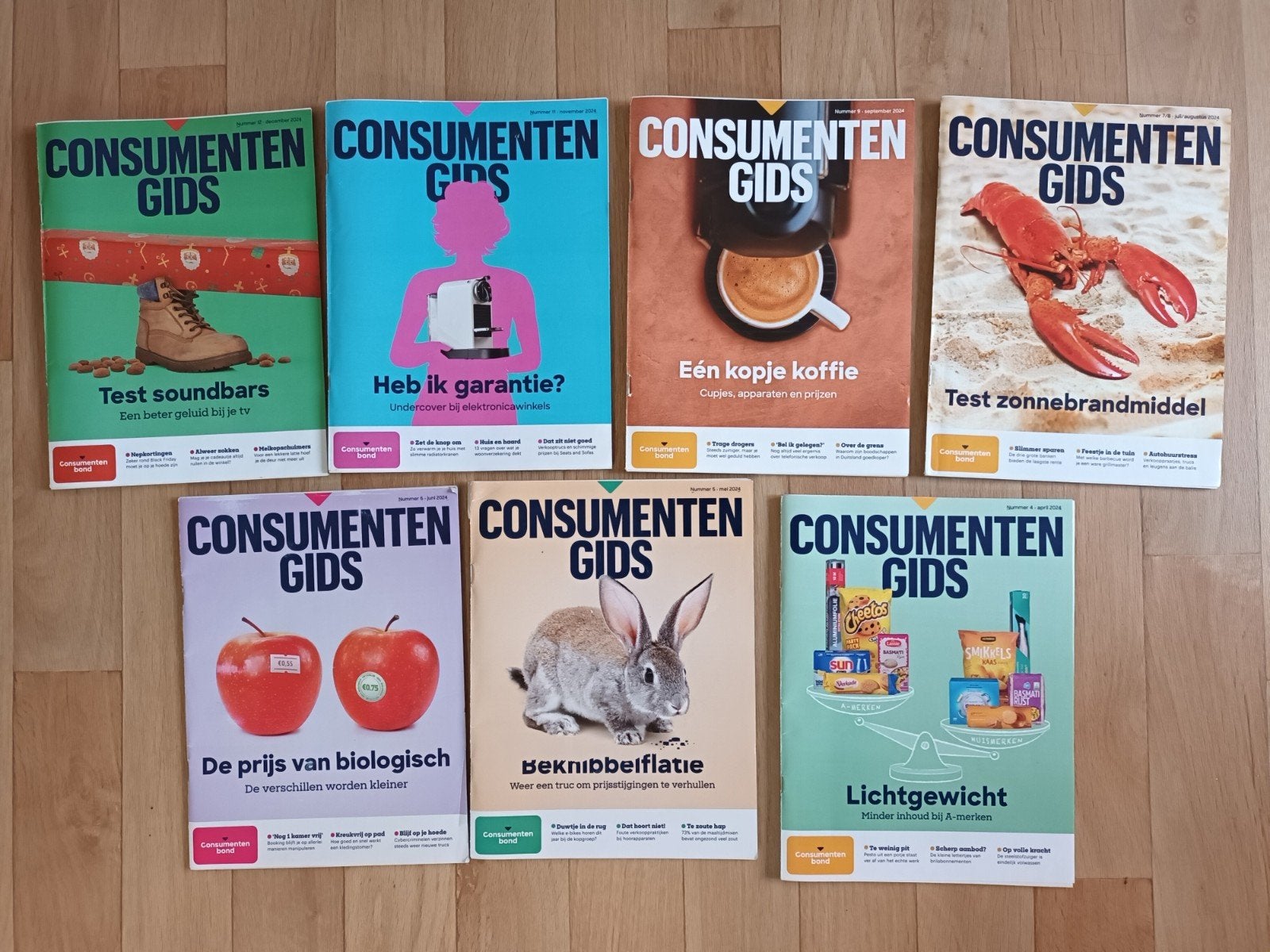 7x consumentengids 2024 tijdschriften consumentenbond gidsen, Ophalen of Verzenden, Gelezen