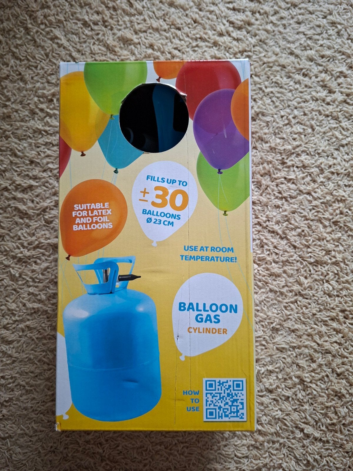 Gratis lege gasfles, Hobby en Vrije tijd, Feestartikelen, Ophalen, Gebruikt, Overige typen