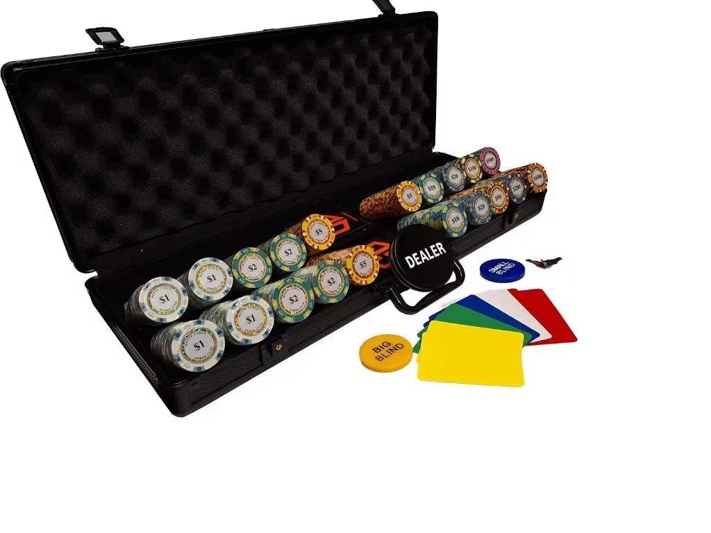 Monte carlo pokerset - Poker set - Pokerchips - Kaartspelen, Cave & Garden, Verzenden, Nieuw, Kouwe Hoek 1B, Waddinxveen