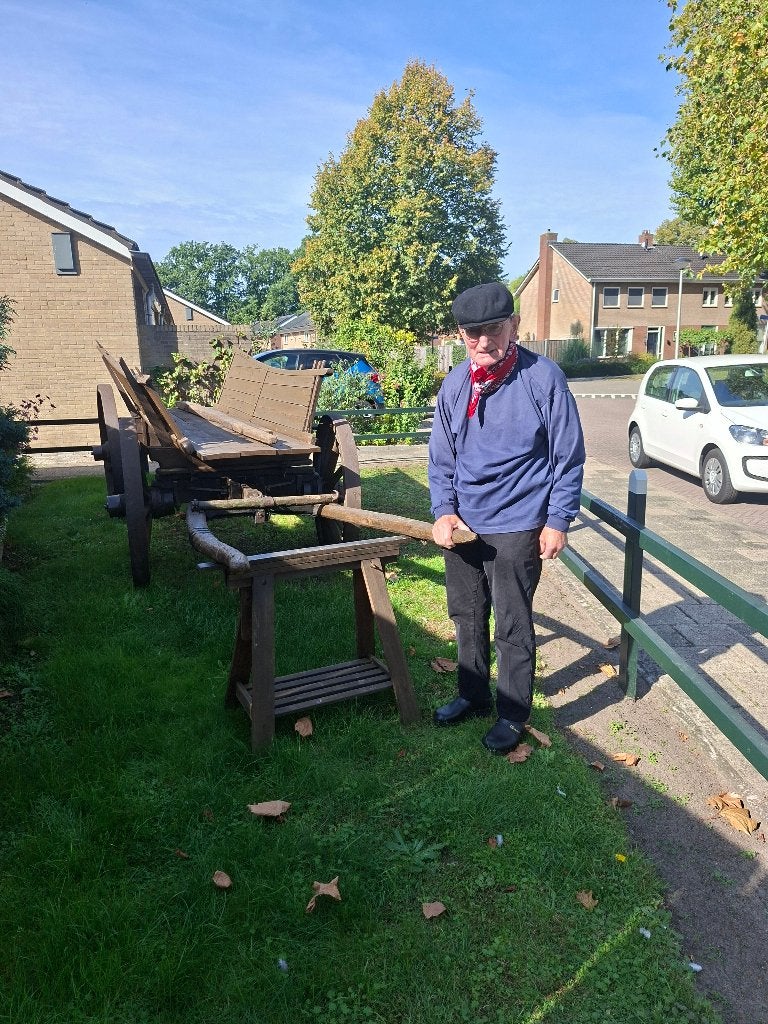 Hooiwagen ouderwets, Ophalen, Gebruikt
