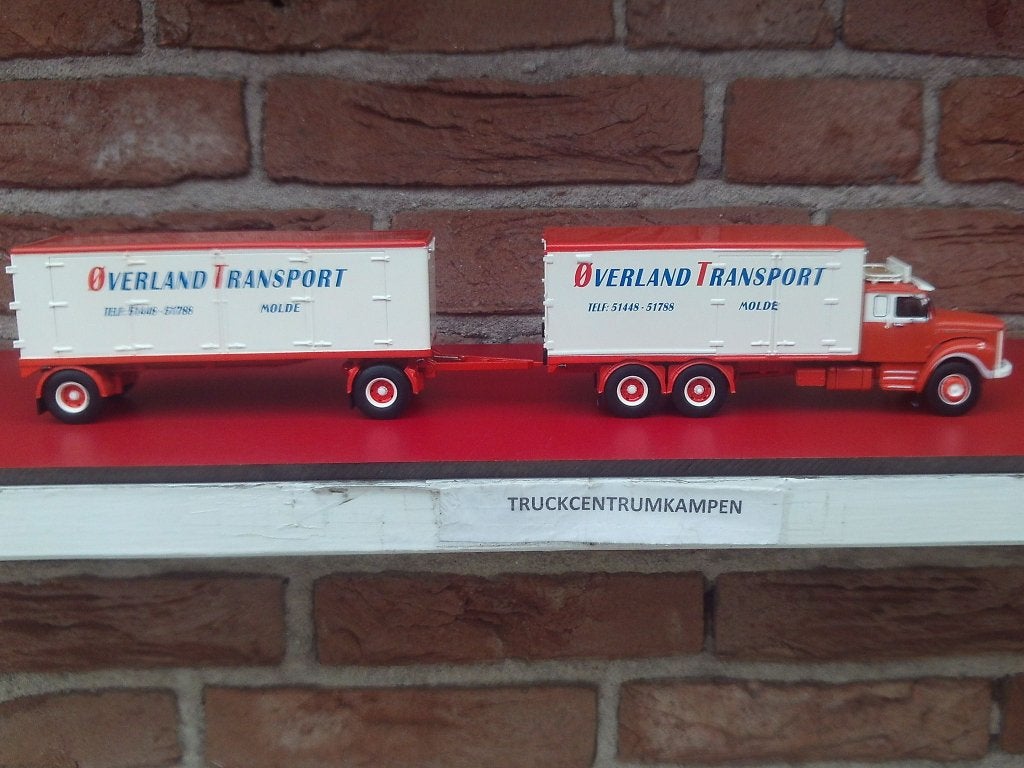 Tekno  Scania  LS 76  van  Overland., Ophalen of Verzenden, Nieuw, Bus of Vrachtwagen, Tekno