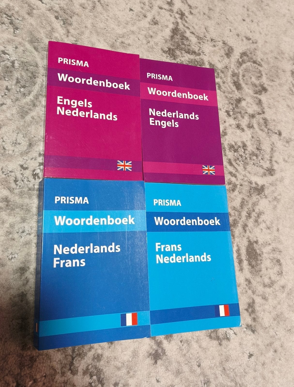 Set van 4 Prisma Woordenboeken: Engels, Nederlands, Frans, Ophalen of Verzenden, Zo goed als nieuw, Prisma of Spectrum, Engels