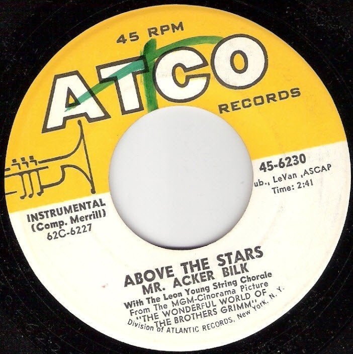 Mr.Acker Bilk - Above The Stars (1962) -Orig US pressing, Ophalen, Gebruikt, Pop