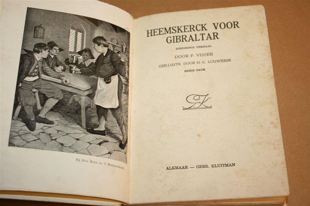 Heemskerck voor Gibraltar. P. Visser. Uitg. Kluitman 1944., Ophalen of Verzenden, Gelezen