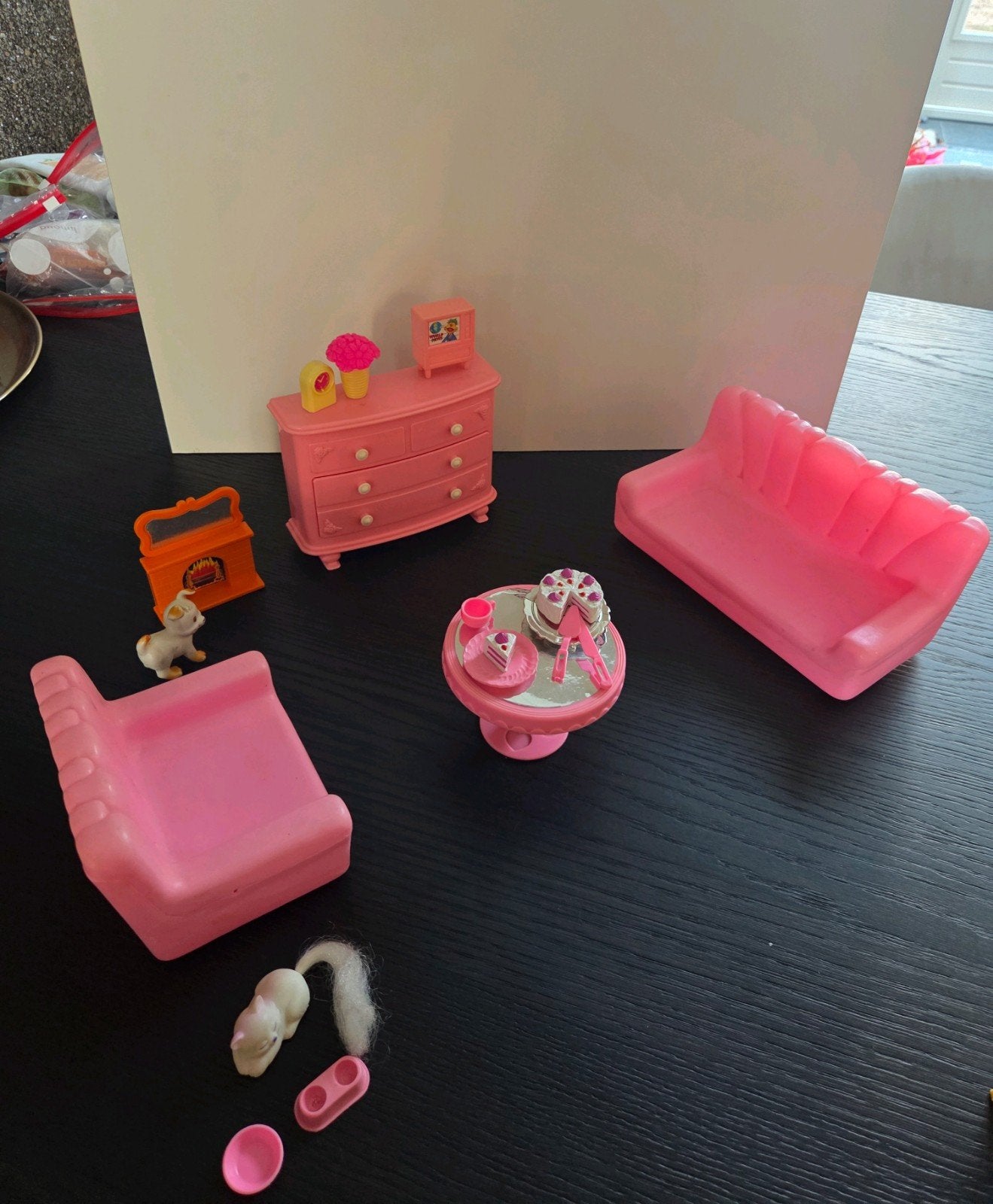 Barbie woonkamer en Accessoires, Ophalen of Verzenden, Gebruikt, Toebehoren