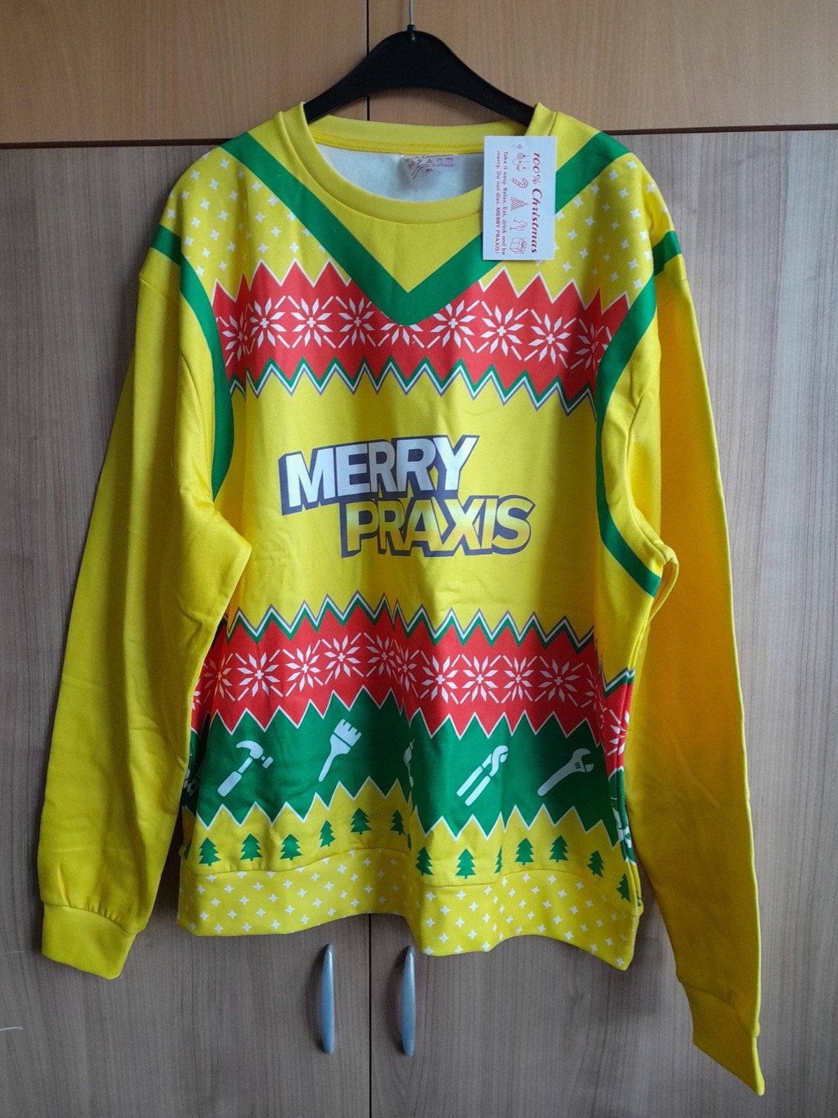 NIEUWE Foute Kerst trui voor de klusser maat XL van PRAXIS, Kerstmis of Sinterklaas, Ophalen of Verzenden, Kleding, Maat 56/58 (XL)
