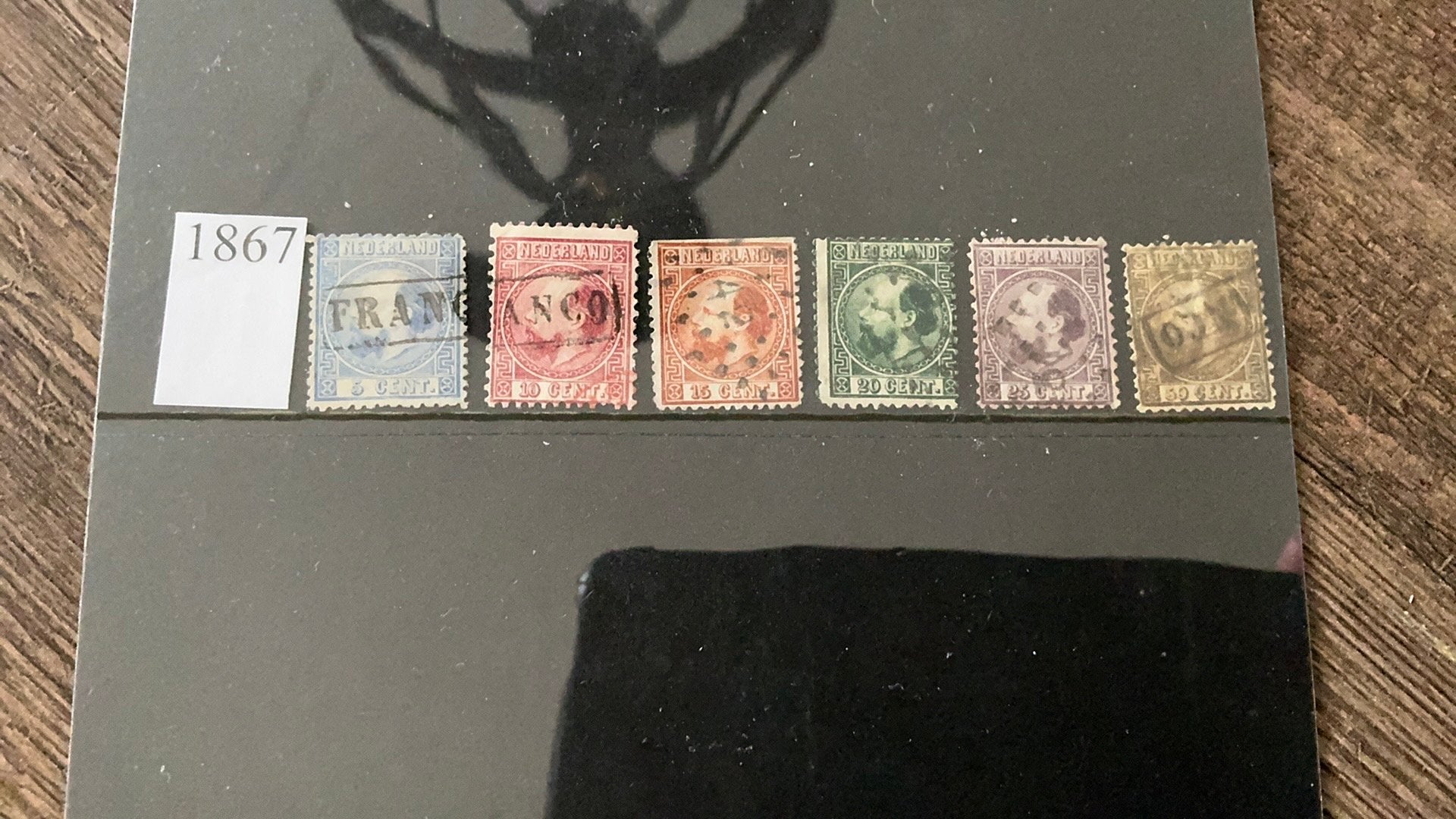 #17 Serie Nederland NVPH 7 tm 12 gestempeld, Ophalen of Verzenden