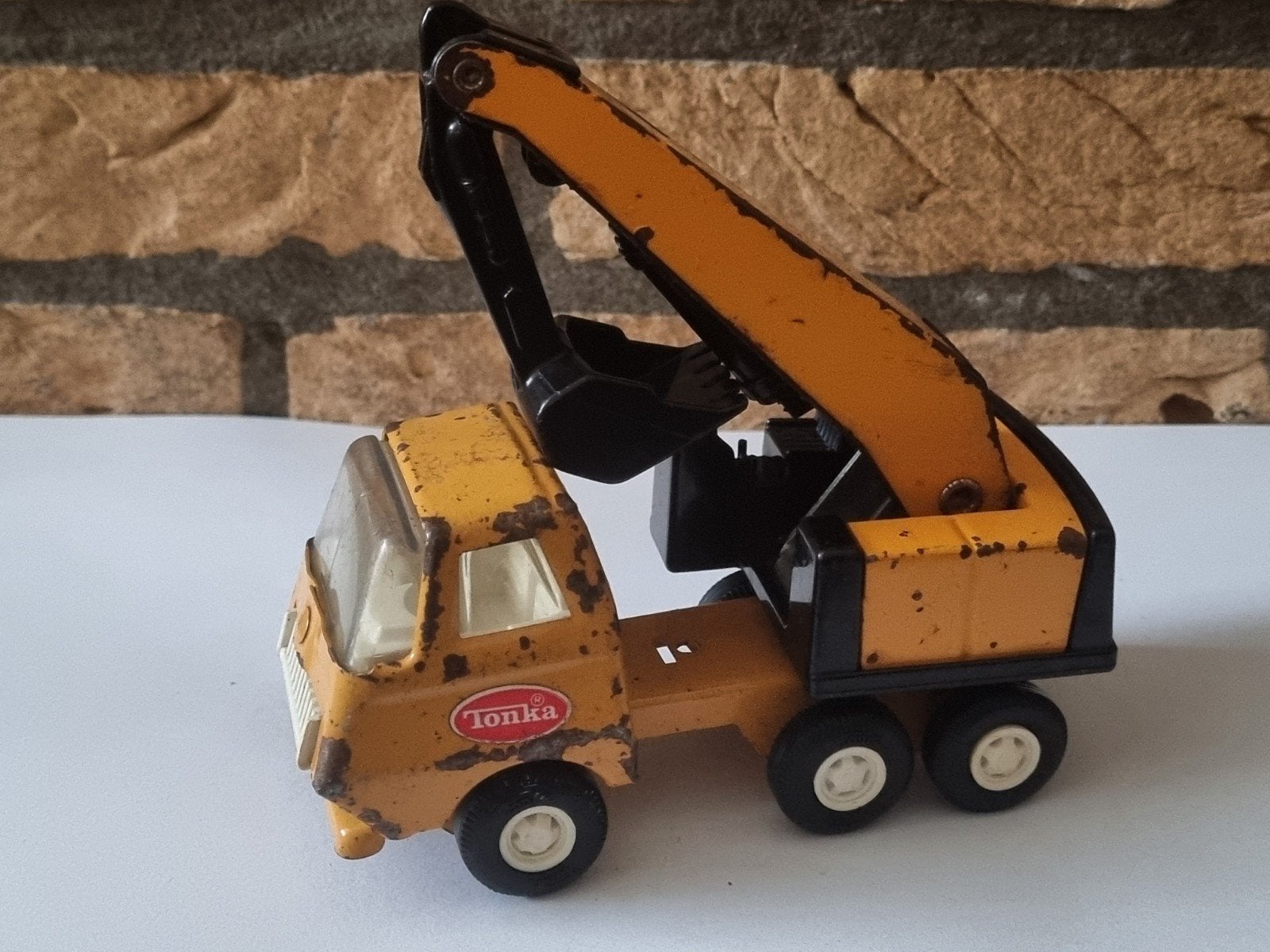 Vintage Tonka Kraanwagen, Verzamelen, Ophalen of Verzenden, Gebruikt
