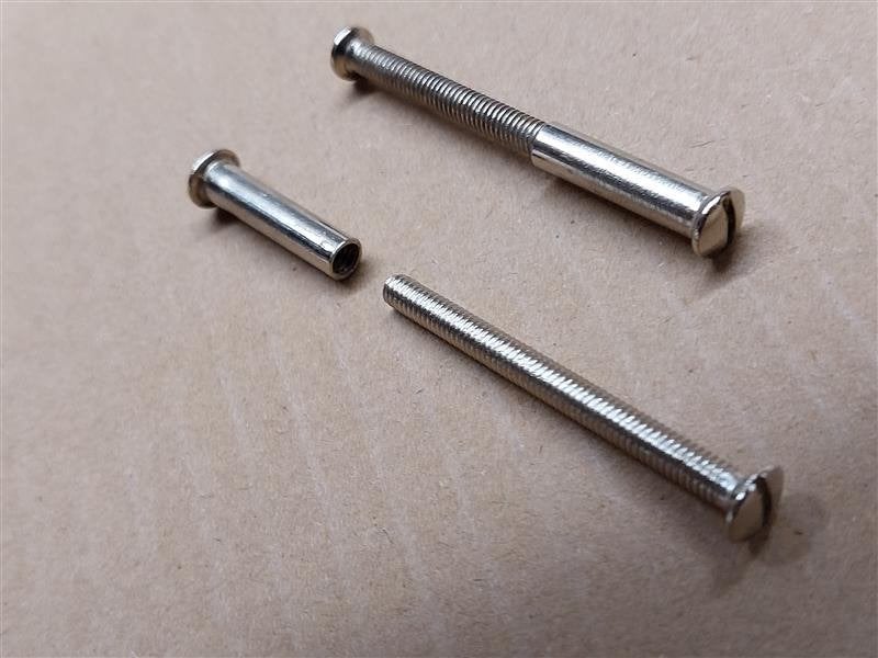Patentbouten (koppelbouten) RVS 4.0x 45 mm (10 stuks), Ophalen, Nieuw, 50 tot 100 mm, Rvs