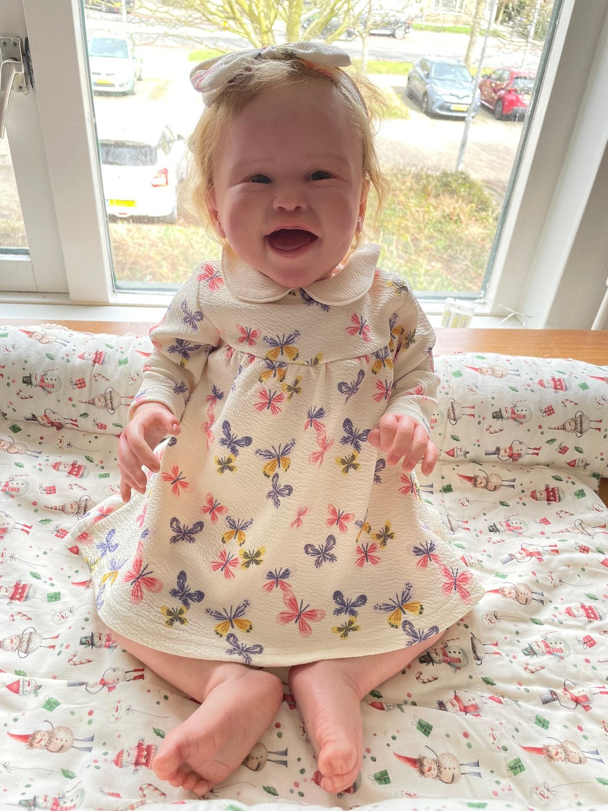 Reborn baby Jupiter by Melody Hess, Verzamelen, Poppen, Ophalen of Verzenden, Zo goed als nieuw, Babypop