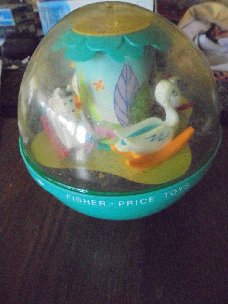 Roly Poly Chime Ball / 1972 Fisher Price / 2 stuks, Verzamelen, Speelgoed, Ophalen of Verzenden, Gebruikt