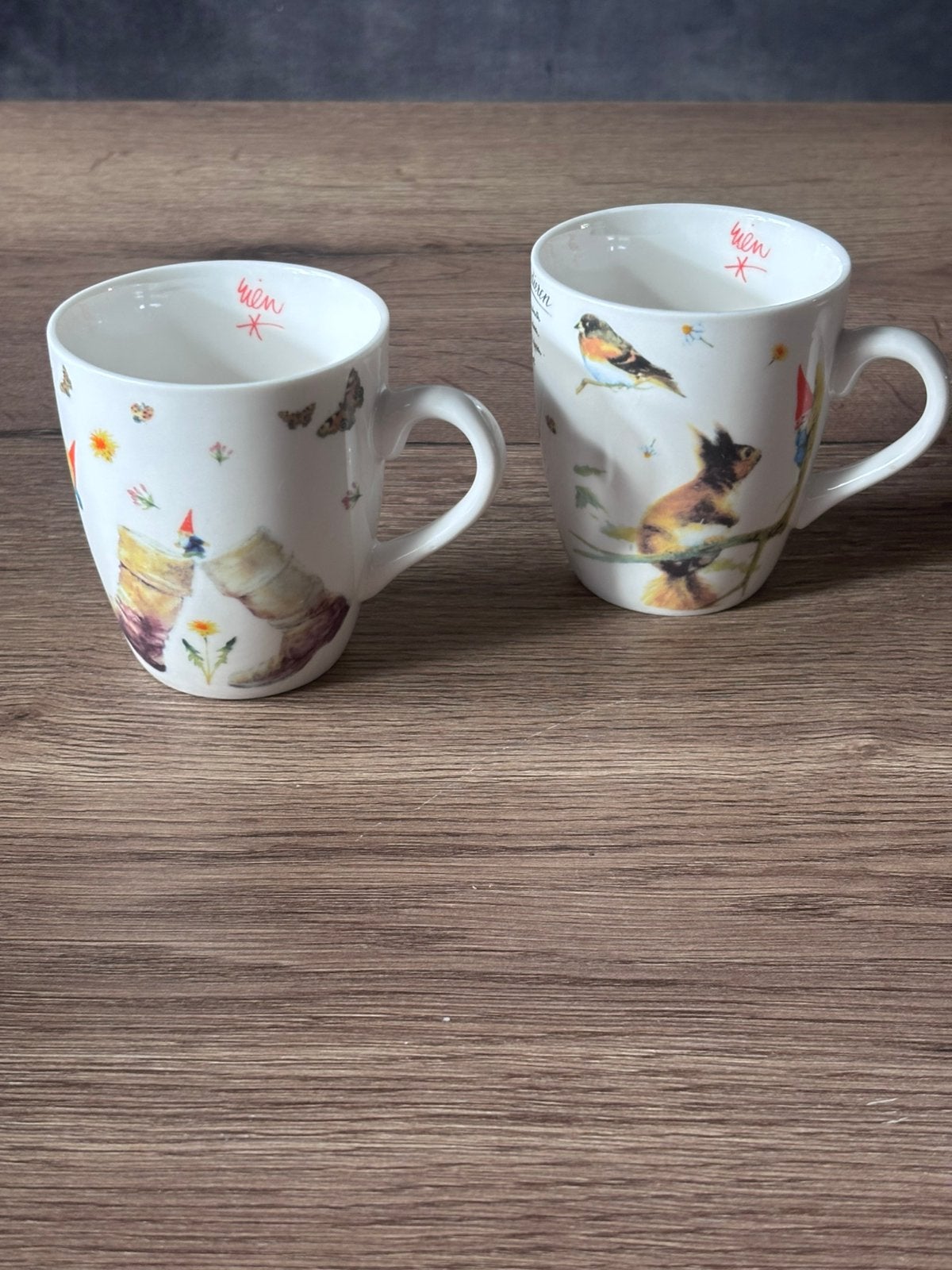 2 koffiekopjes van Rien Poortvliet – Kabouters, Ophalen of Verzenden, Overige stijlen, Kop(pen) en/of Schotel(s)