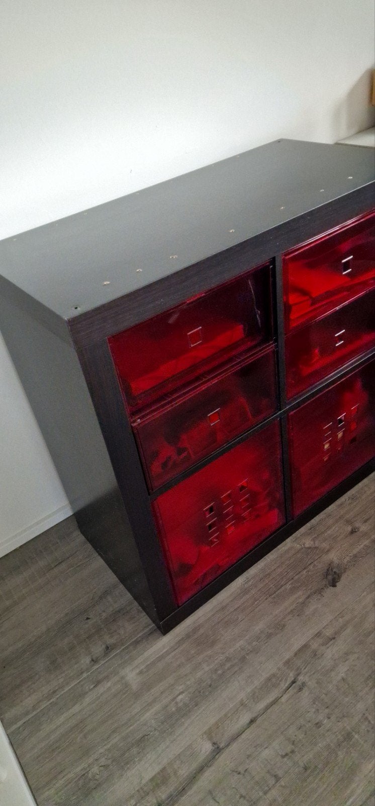 ikea kast 4 vakken, Huis en Inrichting, Gebruikt, 100 tot 150 cm, Ophalen of Verzenden, Overige houtsoorten