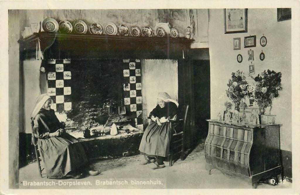 388-541-031 Brabants Dorpsleven Brabantsch binnenhuis, Verzenden, Voor 1920, Noord-Brabant