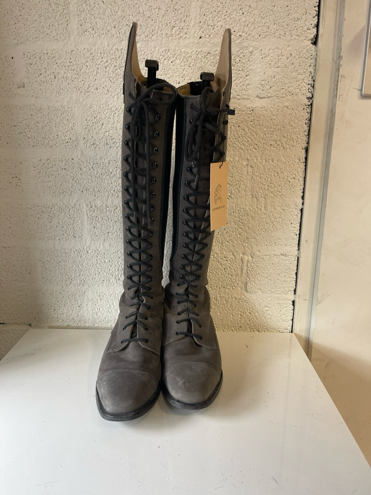 Cavallo rijlaarzen grijs met veters 40, Ophalen of Verzenden, Zo goed als nieuw, Dressuur, Schoeisel