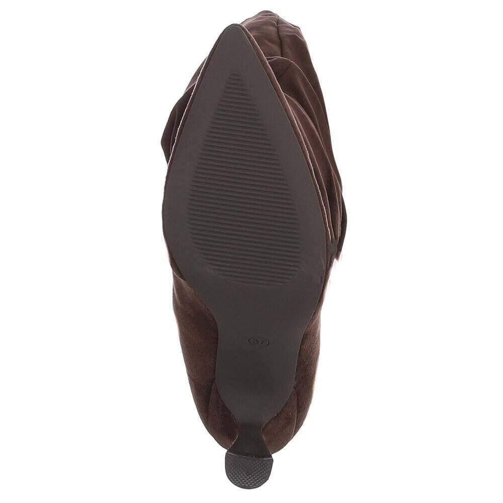 Dames slouchy overknee laarzen donkerbruin 36 37 38 39 40 41, Info@lunamex.com, Hoge laarzen, Nieuw, Lunamex Trading
