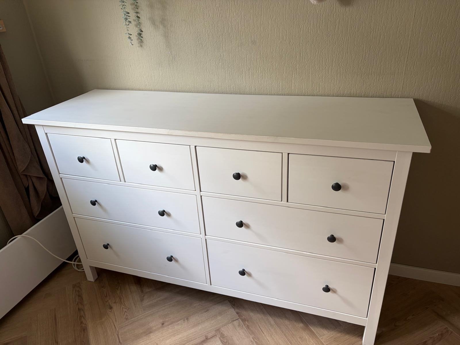 Ikea Hemnes ladekast met 8 laden - Wit, Ophalen, Gebruikt, 5 laden of meer, 150 tot 200 cm