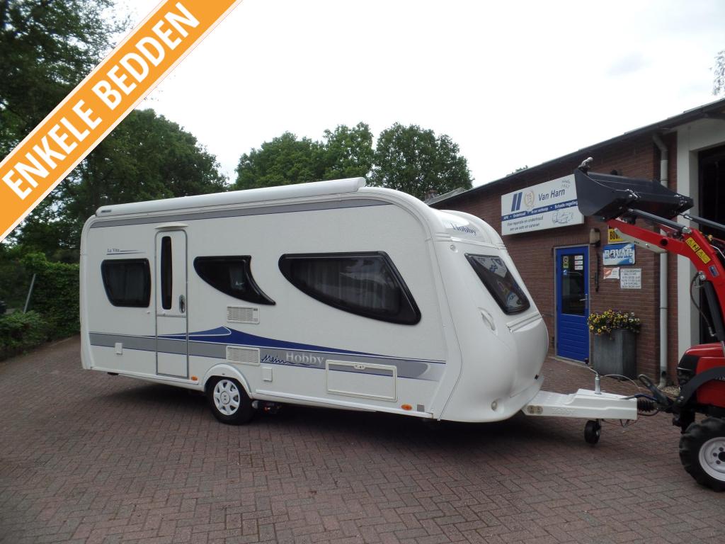 Hobby 495 UL La Vita Bionda rond zit/ enkele bedden/ MOVER, Caravans en Kamperen, Caravans, Rondzit, Hobby, Bedrijf, Schokbreker