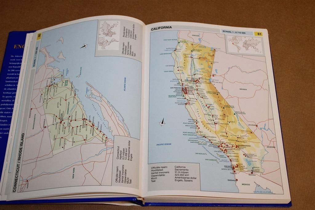 Atlas encyclopedie — Wereldatlas met Focus op Kleine Landen, Boeken, Gelezen, Ophalen of Verzenden, Landkaart, 1800 tot 2000
