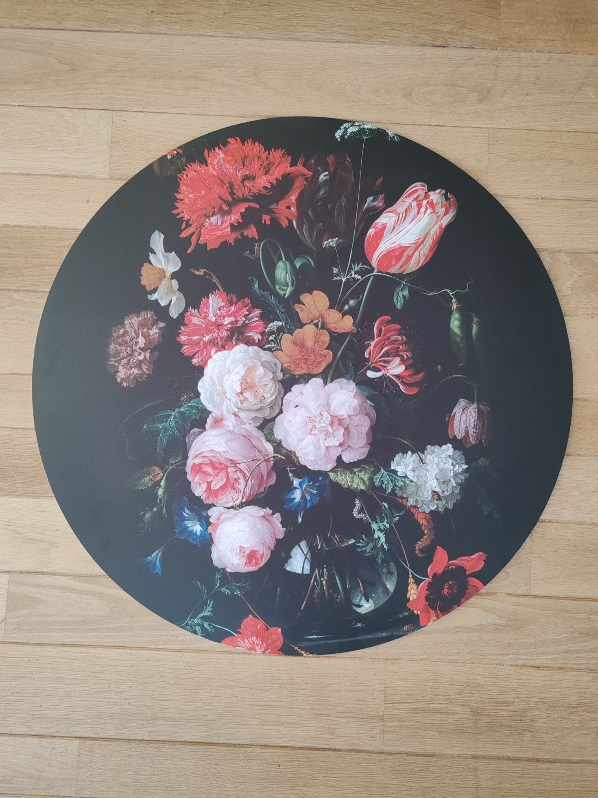 Muurcirkel bloemen, Ophalen