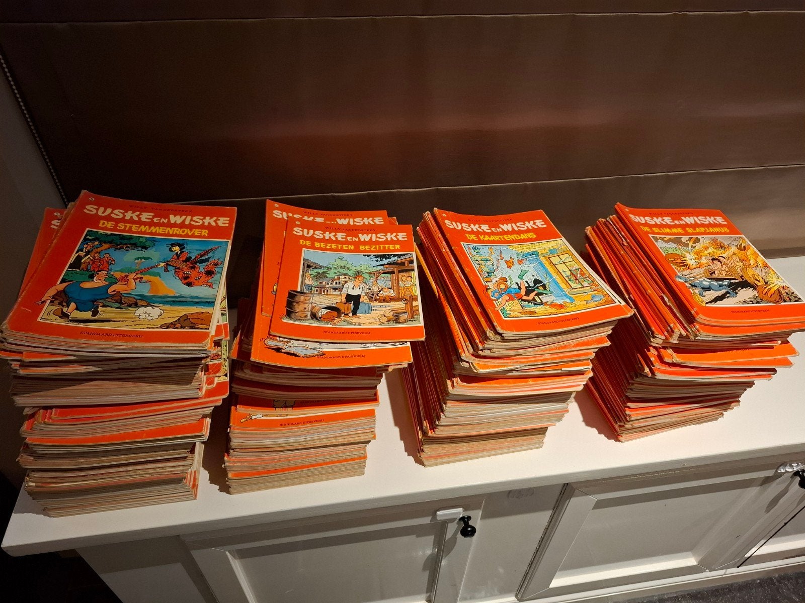 Grote collectie Suske en Wiske stripboeken, Meerdere stripboeken, Ophalen of Verzenden, Gelezen, Willy Vandersteen