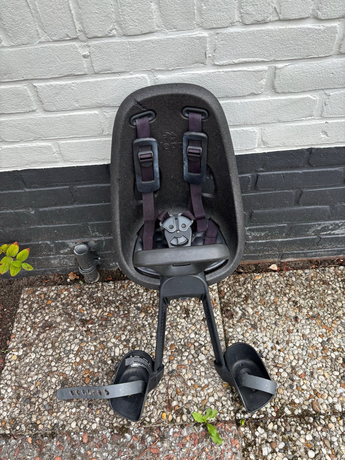 Thule Yepp Nexxt Mini fietsstoeltje voorkant + adapter, Ophalen, Gebruikt, Voorzitje, Voetsteuntjes