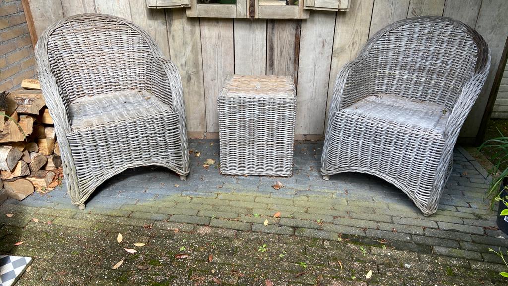 Leuke tuinset, Ophalen of Verzenden, Gebruikt, Rotan