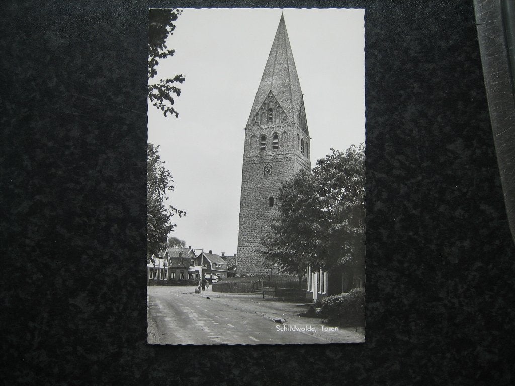 SCHILDWOLDE Toren  1969, Verzamelen, Ansichtkaarten | Nederland, Ophalen of Verzenden, 1960 tot 1980, Groningen