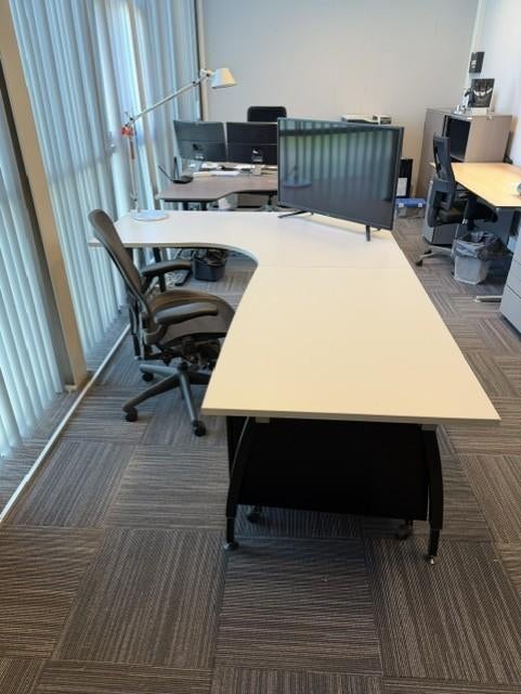 bureau, Ophalen, Zwart, Gebruikt, Metaal