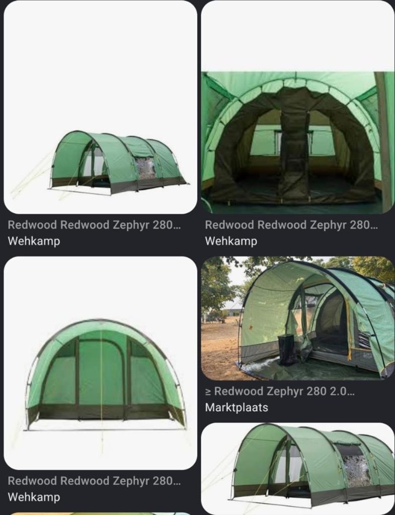 Redwood Zephyr 280 – tunnel tent voor 4 persone, Ophalen of Verzenden, Zo goed als nieuw, M, Tot en met 4