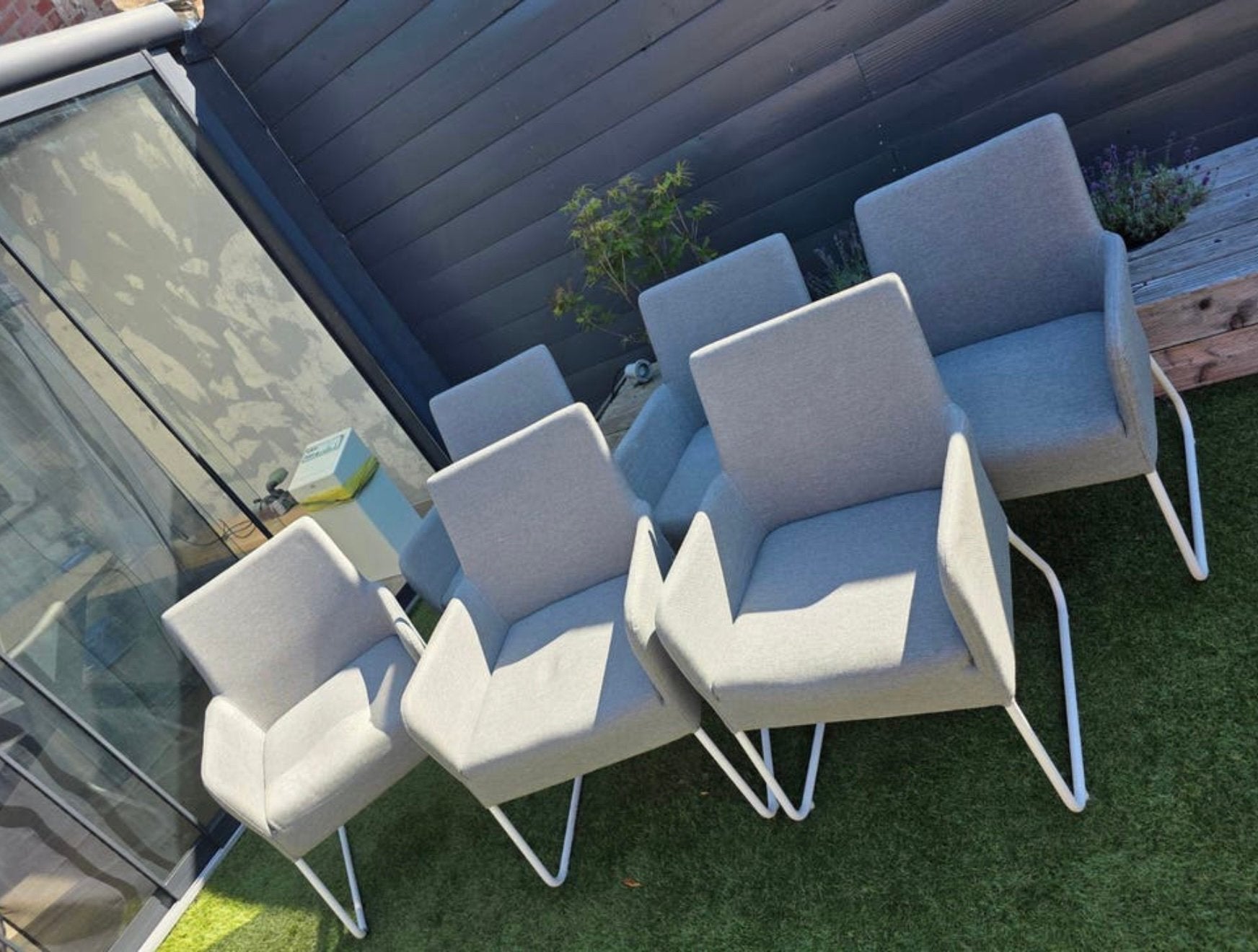 ✅6 x All-Weather Tuin eet stoelen dining van LIFE OUTDOOR✅, Tuin en Terras, Ophalen of Verzenden, Zo goed als nieuw, Loungeset