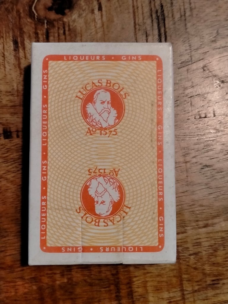 Lucas Bols jenever gin kaartspel spel kaarten kaart reclame, Ophalen of Verzenden, Gebruikt, Overige typen