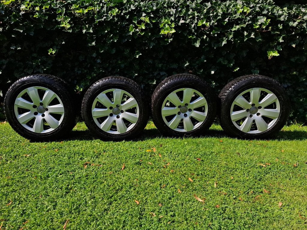 Audi velgen 16” met winterbanden, Ophalen, Gebruikt, 16 inch, Banden en Velgen