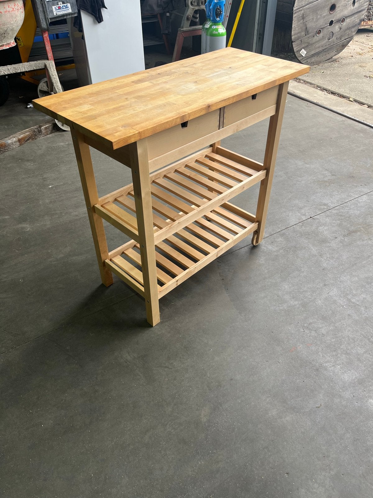 IKEA Keukentrolley / Snijtafel met Lades en Wielen, Gebruikt, Hout, IKEA, Keukentrolley